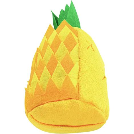 Duftspielzeug für Hunde – Quietschendes Ananas-Plüschtier – Gelb (1/5)