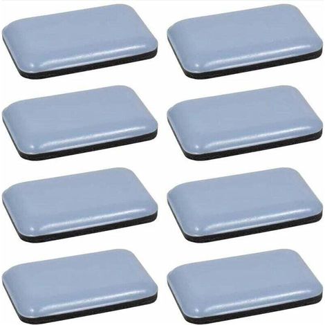 35 x 25 mm, 8x Patin glisseur téflon Teflon autocollant , XU,adhésif rectangulaire Protection Sol Parquet Pied Chaise Meuble - KZQ (1/4)