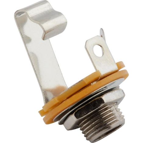 Prise jack femelle mono 6,35 mm pour amplificateur, connecteur audio à montage panneau, prise de remplacement pour guitare, haut-parleur, équipement audio et bricolage (1/5)