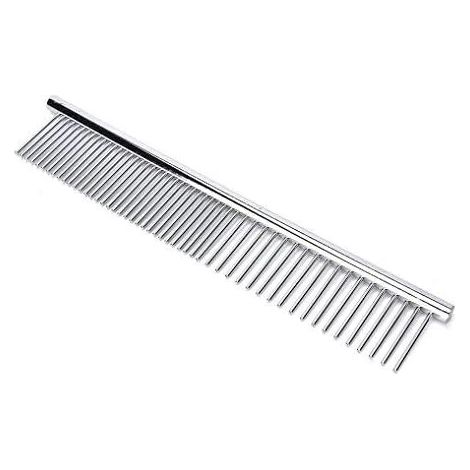 Lot de 3 peignes de toilettage en acier inoxydable pour animaux de compagnie, outil de toilettage pour caniche (1/5)