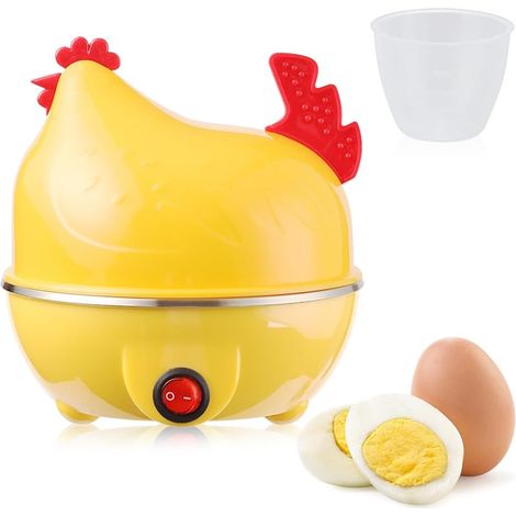 Cocedor de Huevos Rápido, Hervidor de Huevos Para 7 Huevos Eléctrico Vaporizador Hacer Huevos Cuecehuevos Para Microondas con Apagado Automático (1/3)