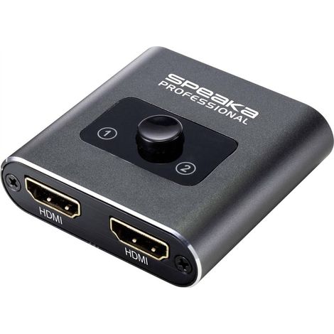 SpeaKa Professional SP-BDS-120 1+2 ports Switch HDMI UHD 4K @ 60 Hz (1/4)