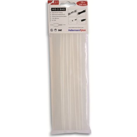 HellermannTyton 308-31215 Schrumpfschlauchsortiment Transparent 12 mm 4 mm Schrumpfrate:3:1 10 St. (1/5)