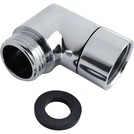 Pommeau Douche Adaptateur 90°,1 Pièces Cuivre Douchette Connecteur, G1/2 Pommes de Douche et Douches à Main Adaptateur, Utilisé pour Connecter Pommes de Douchette