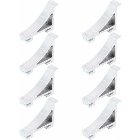 8Pcs Frigo Tarifs de Tablette Support de Clip de Tablette pour Réfrigérateur Congélateur de Refroidisseur-Crezuo