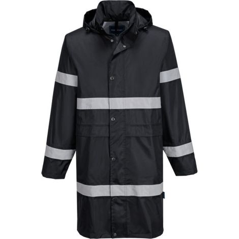 Chaqueta impermeable Iona de 100 cm F437 6XL Negro (1/2)