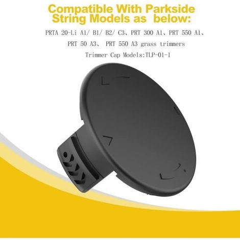 Lot de 2 cache-bobines pour tondeuse à gazon sans fil Parkside - - PRTA 20Li C3 LIDL IAN351753 - PRT550 (1/4)