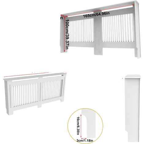 Copertura del radiatore, design moderno, facile da montare, B-XL (1/2)