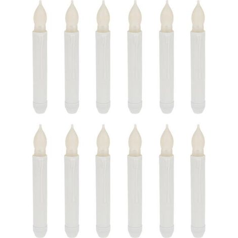 12 Stück flammenlose Kerzen