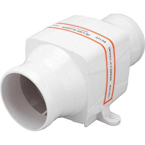 Ventilateur de cale 12V en ligne 130CFM 3in, 4 pales haute performance pour bateaux, yachts et navires marins (1/5)