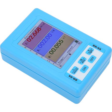 Détecteur de rayonnement électromagnétique EMF MÈTRE BR-9A - Mesureur de champ magnétique, testeur d'ondes radio, sans pile (1/5)