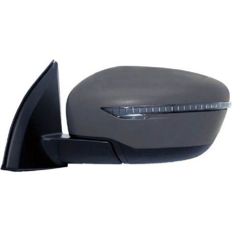 Rétroviseur électrique gauche à peindre chauffant clignotant noir Nissan Qashqai 2 2014-2021
