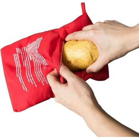 Papiers et feuilles de cuisson,Sac de pommes de terre réutilisable pour micro ondes,cuiseur de cuisson,four de poche de riz (1/4)