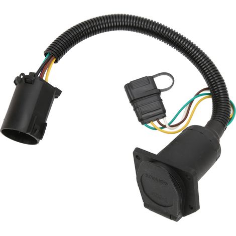 Connecteur remorque 7 voies 7 broches 4 broches, faisceau de câblage plug-and-play avec support et écrous, pour véhicule à prise USCAR