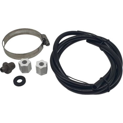 Hayward – Kit de raccordement pour distributeur chimique de piscine – Collier de serrage, raccord de selle, joint, écrou, tube 1,2m – Compatible CL200 et CL220