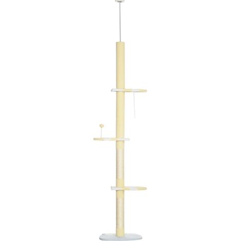 Albero tiragraffi regolabile da pavimento a soffitto 220-260 cm in juta HOMVRA (1/5)