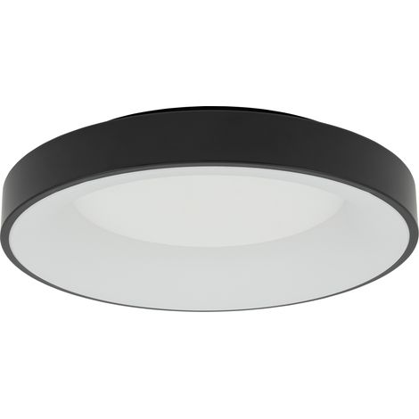 Plafonnier rond 48cm 48W 3000K noir NIKKI Nowodvorski (1/4)