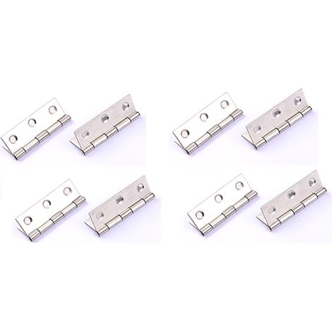 8 Charnières Piano Inox pour Meuble, Porte Charnière Vis Non Incluses (1/5)