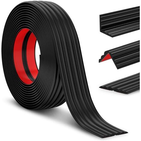 Les protections d'angle, bandes décoratives auto-adhésives, conviennent pour protéger les angles intérieurs et extérieurs des murs etc,noir. (1/5)