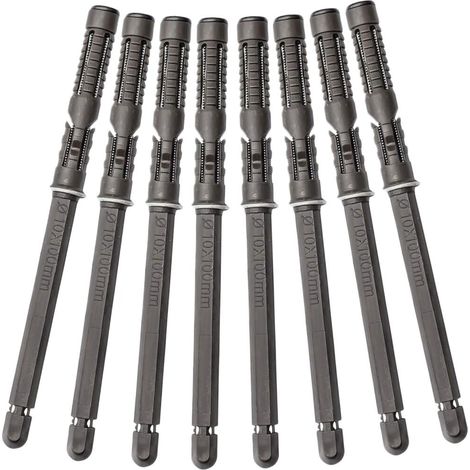 Supports d'étagère flottante invisibles, supports d'étagère muraux invisibles, supports robustes pour étagères murales DIY avec étagères flottantes (10 x 100 mm) (1/4)