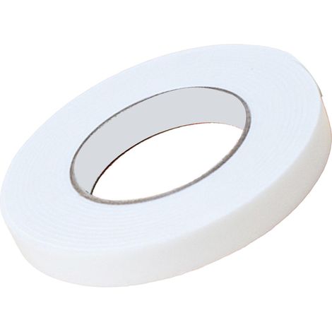 Doppelseitiges Schaumstoffklebeband mit starker Haftung, ideal für Zuhause, Schule und Büro. 4,5 m lang, 1,8 cm breit. (1/5)
