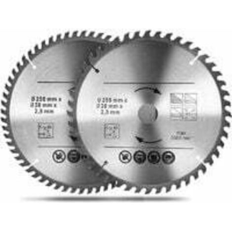 Lame de scie circulaire Lames de scie à bois 2502.83048T/60T deux Types dans une boîte jeu de lames de scie au carbureConvient aux outils de menuiserie (1/5)