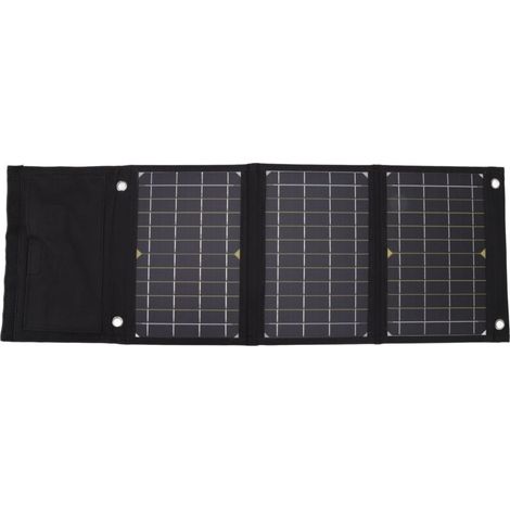 Monokristalline Solarmodule, 5V 24W monokristalline Solarmodule mit USB-Anschlüssen für Camping und Outdoor-Aktivitäten (1/5)