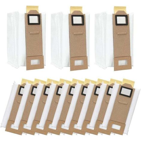 12 Sacs à Poussière pour Roborock S7 S7 Plus S7 Max T7s T7s Plus, Sac d'Aspirateur de Remplacement pour Roborock Station d'Aspiration