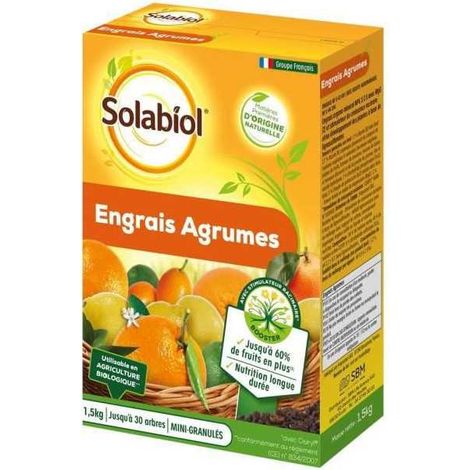 SOLABIOL SOAGY15 Engrais Agrumes - 1,5 Kg