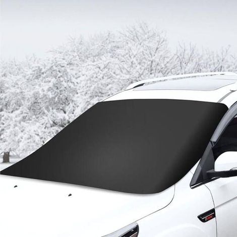 Protège pare-brise voiture - MICH - 170x118 cm - Tissu enduit d'argent - Protection toutes saisons (1/4)