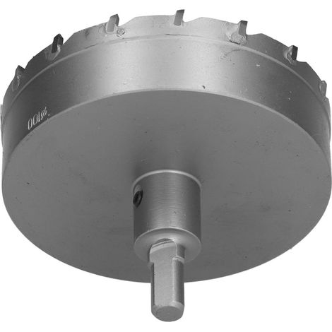 100-mm-Hartmetall-Lochsägebohrer, robuster Lochöffner für Edelstahl und Metallplatten, Hochleistungs-Kernbohrer (1/5)