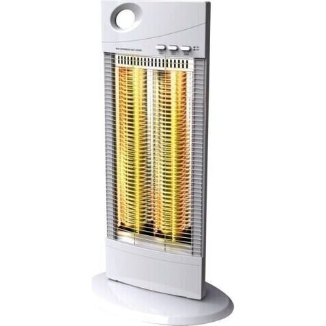 Stufa Caldobagno Elettrica a Carbonio Oscillante 2 potenze 500/1000W con basetta (1/4)