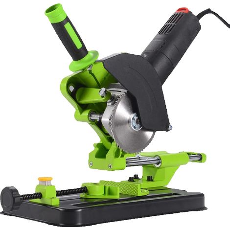 Soporte para amoladora angular, dispositivo ajustable, diseño robusto, verde (1/2)