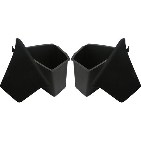 2x Bac de rangement coffre arrière latéral avec couvercle pour Tesla Model Y 2020-2022, boîte de stockage accessoire noir TPE textile garé (1/5)