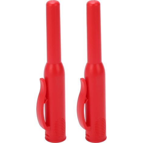 Couvercle de crayon de charpentier, 2 pièces, Long nez, trou profond, couvercle de marqueur pour le travail du bois avec Clip rouge (1/5)