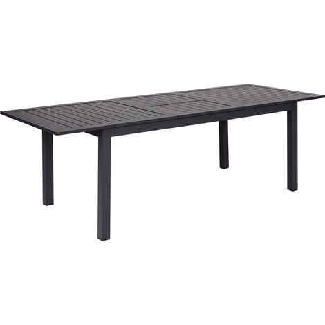 Tavolo da giardino allungabile 180/240 x 90 cm Alluminio Grigio Scuro Arredo esterno Skaloma (1/5)