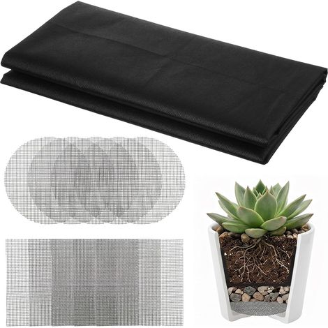 Toison filtrante pour pots de fleurs, peluche découpable, avec 6 (1/5)