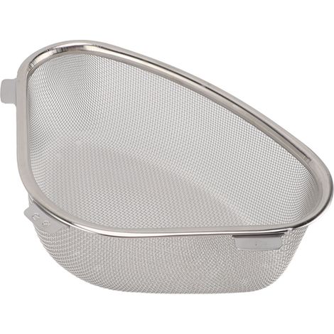 Égouttoir d'angle suspendu triangulaire en fonte, pour recueillir les restes alimentaires, pour la cuisine et la salle de bain (1/5)