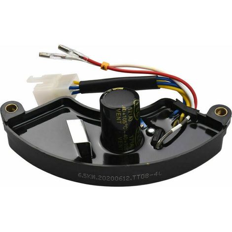Régulateur De Tension - AVR Pour Générateur 5 KW À 6,5 KW - Condensateur 250 V 470 µF - Distance Trou À Trou 14 Cm - Noir - 1 Pièce