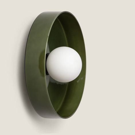 Aplique de Pared Cristal Elva S Verde (1/4)