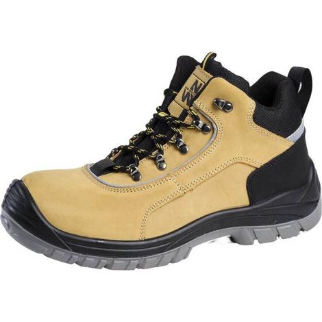 Chaussures de Sécurité Montantes Ryan - Taille 46 - Camel - Résistant et Confortable - D-Work