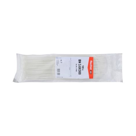 100 PZ FASCETTE PER CABLAGGIO IN NYLON- 2.5 x 100 mm- FISCH- pezzi 1