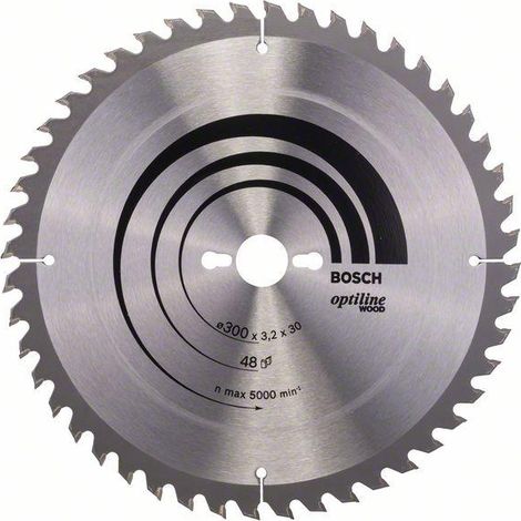 PRO Lama circolare in legno, 300 x 3,2 x 30 mm, T48