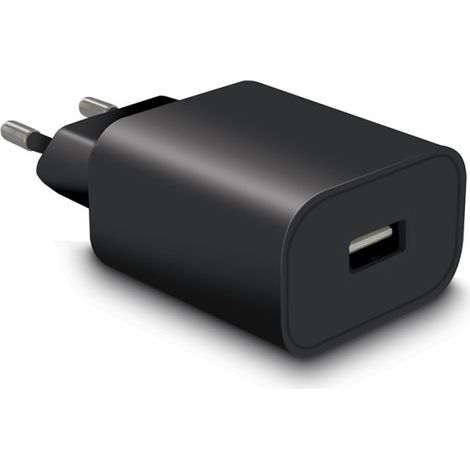 Chargeur secteur 1 USB-A 1 A - noir (1/2)