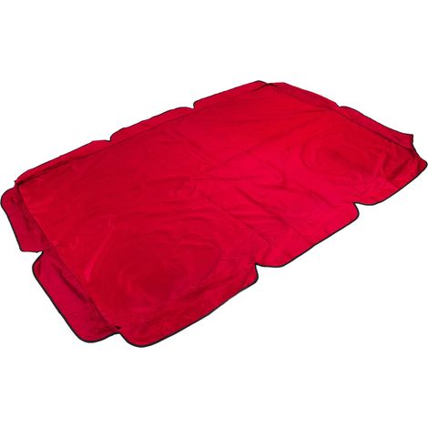 Tenda per culla rossa – con rivestimento argentato e protezione UV – antivento e antipolvere – per uso esterno