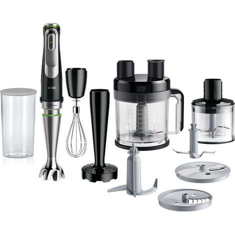 Braun Handblender Multiquick (MQ9187XLI) 1 200W Braun200W Braun 200W black Schwarz (1/10)