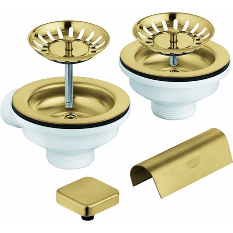 Juego de desagüe GROHE, con excéntrica, para Fregaderos de cocina (1/2)