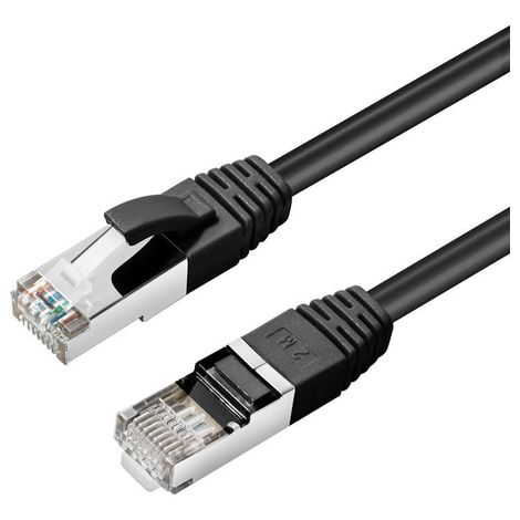 Câble réseau RJ45 Cat6 S/FTP 0,25 m Noir (1/3)