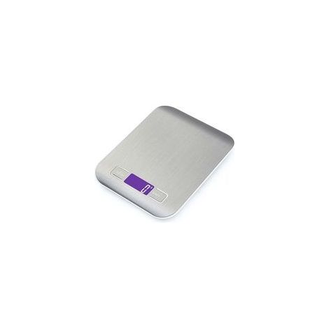 Balance de cuisine électronique 5 kg/1 g Balance numérique en acier inoxydable avec écran LCD et fonction tare, balance avec 4 unités de mesure, pesée des aliments pour la cuisson, la pâtisserie (1/4)