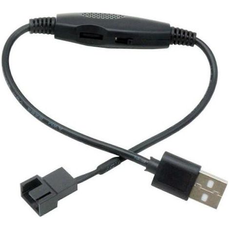 Câble adaptateur d'alimentation USB vers 4 broches PWM 5 V pour ventilateur USB, connecteurs adaptateurs USB vers 4 broches pour ventilateur, câble répartiteur USB vers 4 broches (1/5)